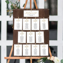 Classy Vind uw stoel Bruiloft Zitkaarten Kaart