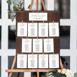 Classy Vind uw stoel Bruiloft Zitkaarten Kaart