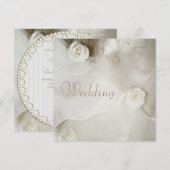 Classy Vintage Wedding Gown Wedding Kaart (Voorkant / Achterkant)