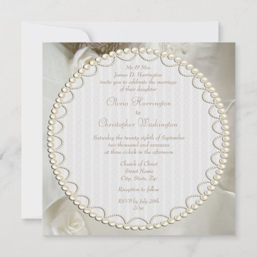 Classy Vintage Wedding Gown Wedding Kaart (Achterkant)