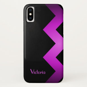 Classy Violet accent gepersonaliseerd Case-Mate iPhone Case