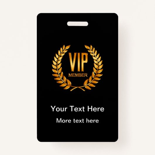 Classy VIP Club Member Badges (Voorkant)