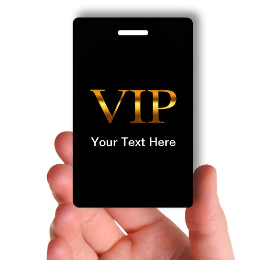 Classy VIP Visitor Badge