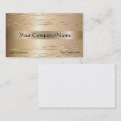 Classy Visitekaartje Metallic Bronze Simple (Voorkant / Achterkant)