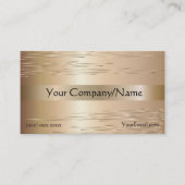 Classy Visitekaartje Metallic Bronze Simple (Voorkant)