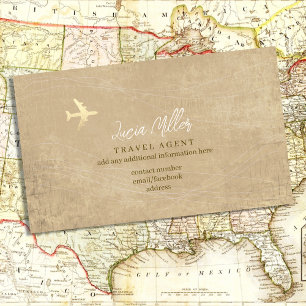 Classy Visitekaartje voor een Travel Agent Consult