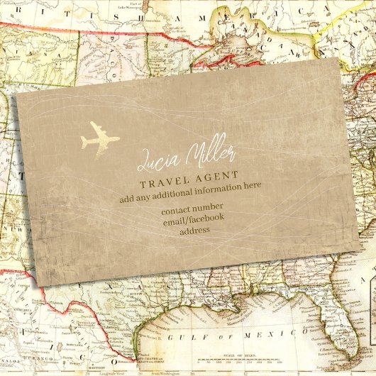 Classy Visitekaartje voor een Travel Agent Consult