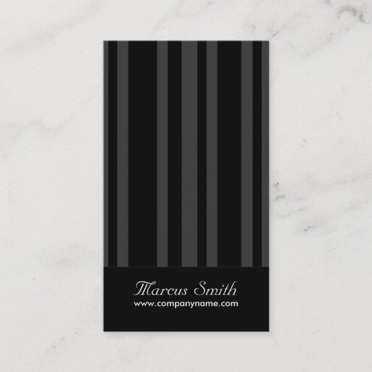 Classy-Visitekaartjes - Verticaal Stripe Design Visitekaartje (Voorkant)