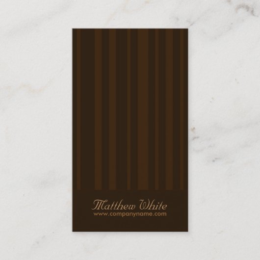 Classy-Visitekaartjes - Verticaal Stripe Design Visitekaartje (Voorkant)