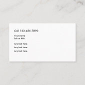 Classy Visitekaartjes voor automatische details (Achterkant)