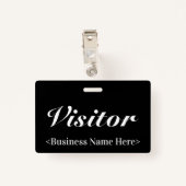 Classy "Visitor" Badge (Achterkant met clip)