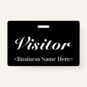 Classy "Visitor" Badge (Achterkant)