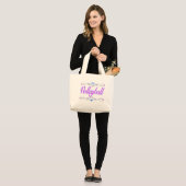Classy Volleyball Grote Tote Bag (Voorkant (model))