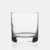 Classy vrijmetselaar monogram whisky glas (Links)