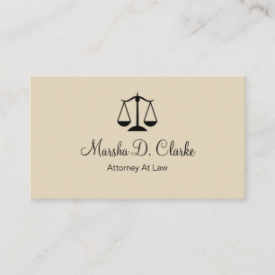 Classy Vrouw Attorney Visitekaartje Design