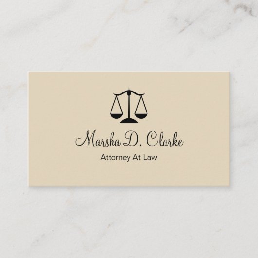 Classy Vrouw Attorney Visitekaartje Design (Voorkant)