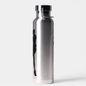 Classy Vrouw tennisspeler gepersonaliseerd Waterfles (Links)