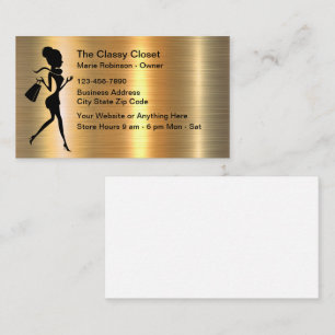 Classy Vrouwen Mode Kleding Store Visitekaartje