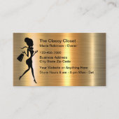 Classy Vrouwen Mode Kleding Store Visitekaartje (Voorkant)