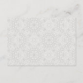 Classy  Waterverf Peacock Weddenschap Informatiekaartje (Achterkant)