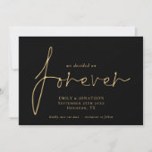 Classy We besloten op Forever Gold Black Save The Date (Voorkant)