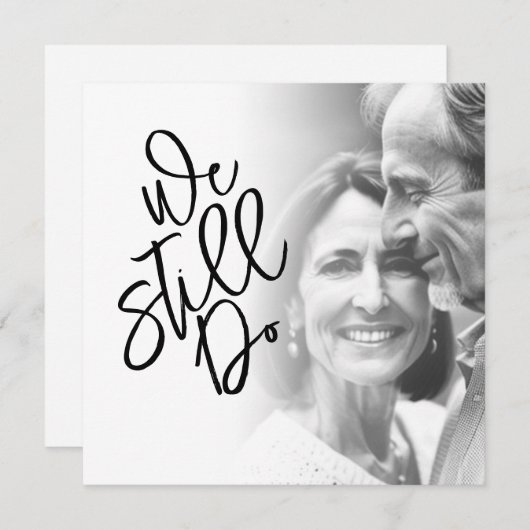 Classy We doen nog steeds gelofte Vernieuwing Part Kaart (Voorkant / Achterkant)