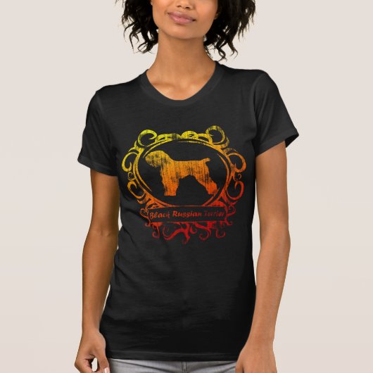 Classy Weathered Black Russische Terrier Women's T-shirt (Voorkant)
