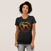 Classy Weathered Black Russische Terrier Women's T-shirt (Voorkant volledig)