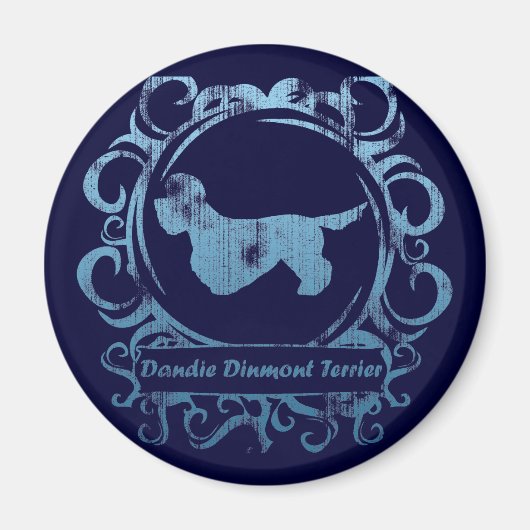 Classy Weathered Dandie Dinmont Terrier Magneet (Voorkant)