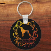 Classy Weathered German Shorthaired Pointer Sleutelhanger (Voorkant)