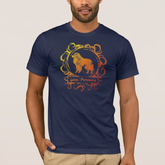 Classy Weathered Great Pyreneeën T-shirt (Voorkant)