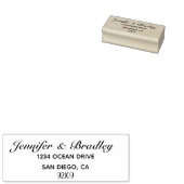 Classy Wedding Custom Return-adres Rubberstempel (Gestempeld)