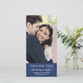 Classy Wedding Dank u fotokaart Bedankkaart (Staand voorkant)