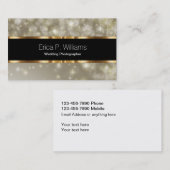 Classy Wedding Fotograaf Elegant Visitekaartjes (Voorkant / Achterkant)