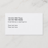 Classy Wedding Fotograaf Elegant Visitekaartjes (Achterkant)