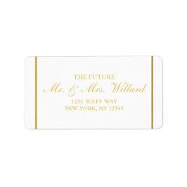 Classy Wedding Gold Foil - Address Label