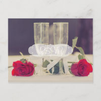 Classy Wedding Invitation RSVP met foto