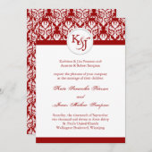 Classy Wedding Invitation Sjabloon Kaart (Voorkant / Achterkant)