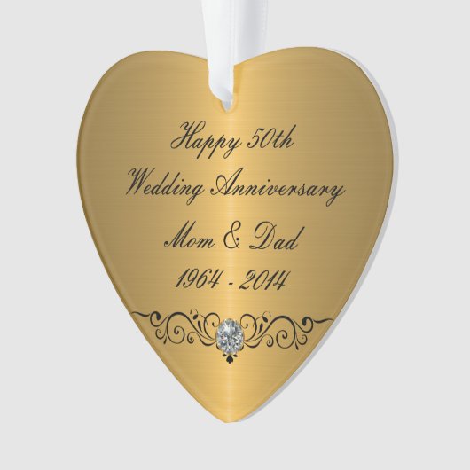 Classy Wedding Jubileum Ornament (voorkant)