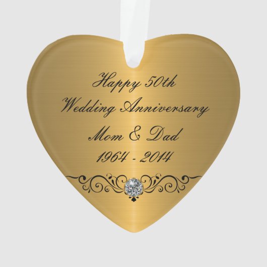 Classy Wedding Jubileum Ornament (achterkant)
