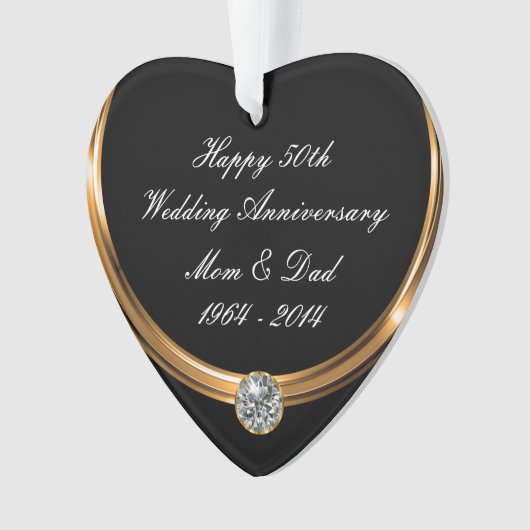 Classy Wedding Jubileum Ornament (voorkant)