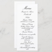 Classy Wedding Menu (Voorkant / Achterkant)