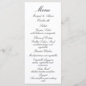 Classy Wedding Menu (Voorkant)