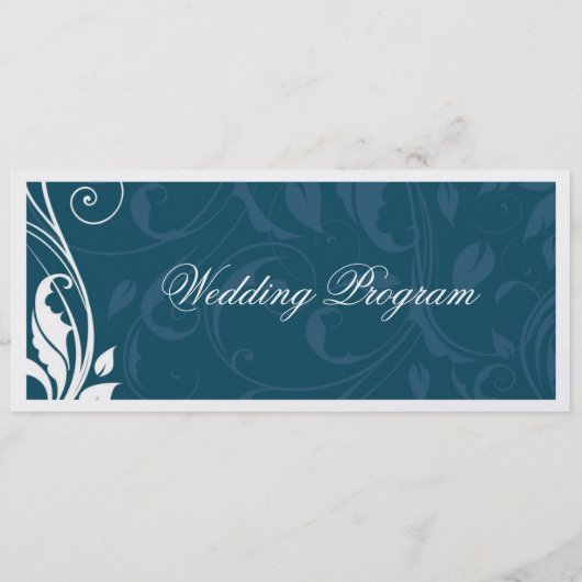 Classy Wedding Program Programmakaart (Achterkant)