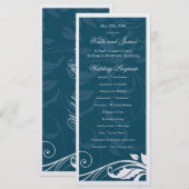 Classy Wedding Program Programmakaart (Voorkant / Achterkant)