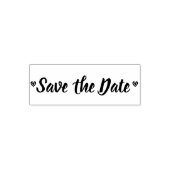 Classy Wedding Save the Date Harten Liefde Zelfinktende Stempel (Design)