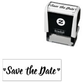 Classy Wedding Save the Date Harten Liefde Zelfinktende Stempel (In situ)