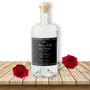 Classy Wedding zal je mijn groomman voorstel zijn Likeurfles Etiket