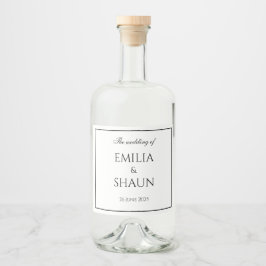 Classy White en Black Liquor Labels Likeurfles Etiket