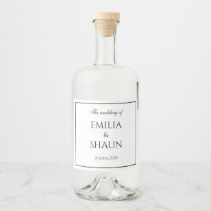 Classy White en Black Liquor Labels Likeurfles Etiket